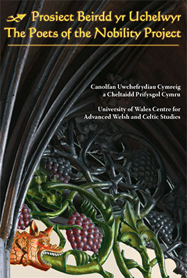 Cover of the book showing a coloured detail from the screen at Llanrwst.