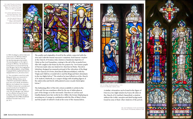 Stained Glass from Welsh Churches spread.