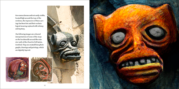 Images of the grotesque carvings at Gresford Church.