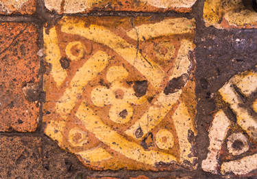 Medieval tiles at Christ Church Cathedral Dublin.