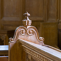 Detail of woodwork at Hafod. Detail of woodwork at Hafod.
