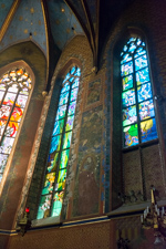 Mural decoration and stained glass by Stanisław Wyspiański, Franciscan Church, Kracow