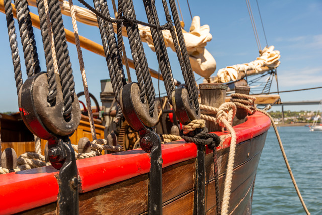 Tall Ship ropes, Johanna Lucretia.